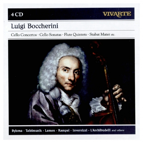Luigi Boccherini - Cello Concertos, Cello Sonatas, Flute Quintets, Stabat Mater etc. (보케리니: 첼로 협주곡, 첼로 소나타, 플루트 오중주 & 스타바트 마테르) [4CD] [수입]