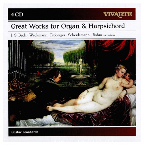 J.S. Bach - Great Works for Organ & Harpsichord, Gustav Leonhardt (하프시코드와 오르간을 위한 작품집) [4CD] [수입]