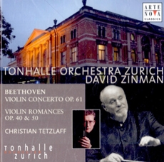 Beethoven Violin Concerto Op.61, Violin Romances Op.40 & 50 : David Zinman / Christian Tetzlaff / Tonhalle Orchestra Zurich (베토벤 : 바이올린 협주곡 & 바이올린 로망스) [수입]