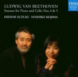 Beethoven : Sonatas for Piano and Cello Nos.4 & 5 : Hidemi SuzukiㆍYoshiko Kojima [수입]