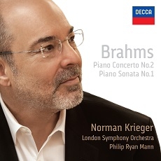Brahms - Piano concerto No.1, Piano Sonata No.1 / Norman Krieger / London Symphony Orchestra/ Philip Ryan Mann (브람스 : 피아노 협주곡 2번, 피아노 소나타 1번)
