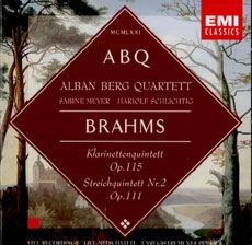 Brahms - Clarinet & String Quintets / Alban Berg Quartett, Meyer, Schlichtig (브람스 : 클라리넷 오중주 Op.115, 현악 오중주 2번 Op.111) [수입]