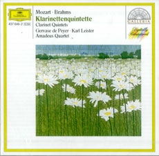 Mozart & Brahms - Clarinet Quintet / Amadeus Quartet, Karl Leister, Gervace de Peyer (모차르트 & 브람스 : 클라리넷 오중주 / 아마데우스 현악 사중주단) [수입]