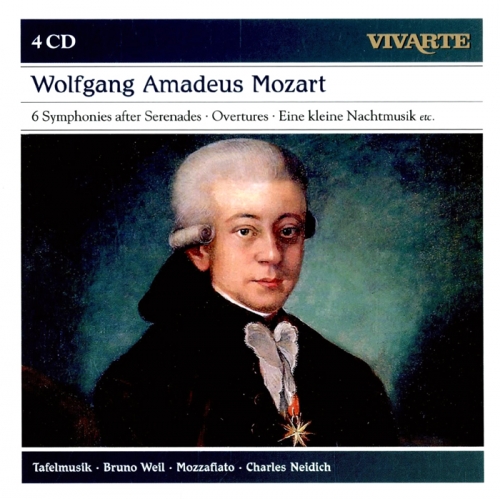 Mozart - Symphonies after Serenades, Overtures, Eine Kleine Nachtmusik (모차르트 : 교향곡집, 세레나데, 서곡 & 아이네 클라이네 나흐트 무지크) [4CD] [수입]