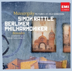 Mussorgsky - Pictures at an Exhibition , Borodin - Symphony No.2, Polovtsian Dances / Simon Rattle (무소르그스키 - 전람회의 그림 & 보로딘 - 폴로비치안 댄스 외 / 사이먼 래틀)