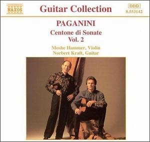 Paganini - Centone Di Sonate Vol. 2 / Moshe Hammer, Norbert Kraft (파가니니 - 바이올린과 기타 소나타 2집) [수입] (포장지 손상)