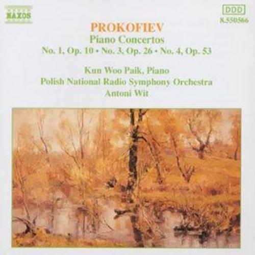 Sergei Prokofiev - Piano Concertos No.1 Op.10, No.3 Op.26, No.4 Op.53 / Kun woo Paik, Polish National Radio Symphony Orchestra, Antoni Wit (프로코피에프 - 피아노 협주곡 1, 3 & 4번) [수입]