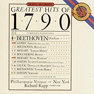 VARIOUS - Greatest Hits of 1790: Beethoven, Mozart, Haydn, Gossec, Boccherini, Gluck