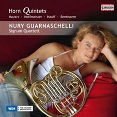 Mozart, Hoffmeister, Hauff, Beethoven - Horn Quintets / Nury Guarnaschelli, Signum Quartet (모차르트, 호프마이스터, 하우프, 베토벤 : 호른 오중주) [수입]