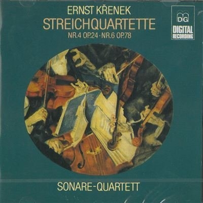 Ernst Krenek : String Quartet Op. 4 & 6 / Sonare-Quartett [수입]