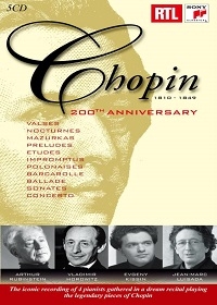 Chopin 200TH Anniversary / Jean-Marc Luisada / Arthur Rubinstein / Evgeny Kissin / Vladimir Horowitz (쇼팽 탄생 200주년 기념 앨범 / 루빈스타인, 호로비츠, 뤼사다, 키신 연주) [재발매 5CD]