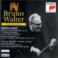Brahms - German Requiem / Bruno Walter (브람스 - 독일 레퀴엠 & 알토 랩소디) [수입] [레퀴엠]
