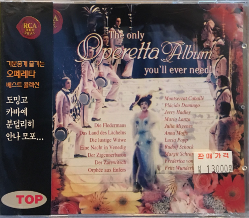 The Only Operetta Album - You`ll Ever Need / Caballe, Domingo, Hadley, Mario Lanza etc. (기분 좋게 즐기는 오페레타 베스트 콜렉션) [오페라]