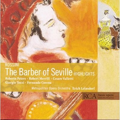 Rossini - The Barber Of Seville Highlights / Roberta Peters, Robert Merrill, Cesare Valletti, Giorgio Tozzi, Fernando Corena / Erich Leinsdorf [수입] [Opera]