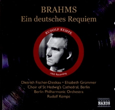 Brahms - Ein deutsches Requiem (브람스 - 독일 레퀴엠) [1955년 녹음] [수입] [Naxos]