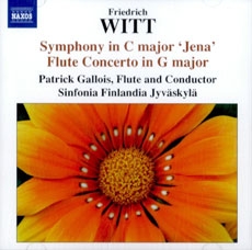 WITT : Symphony in C major, "Jena" & Flute Concerto / Patrick Gallois, Sinfonia Finlandia Jyvaskyla (비트 : 예나 교향곡 & 교향곡 A장조 & 플루트 협주곡) [수입] [Naxos]